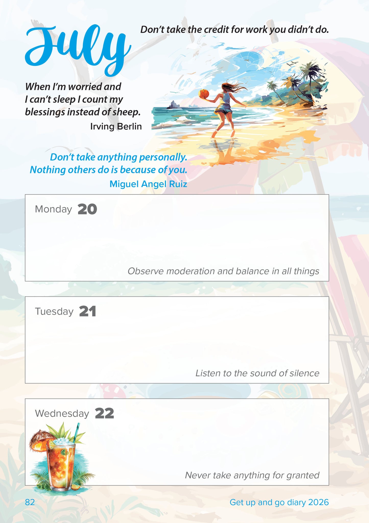 The Get Up and Go Inspirational Diary 2026